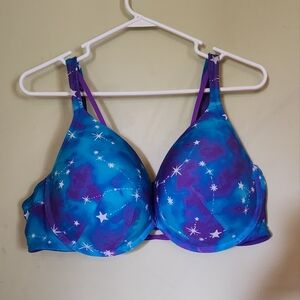 Cacique Blue and Purple Galaxy Bra Intimates